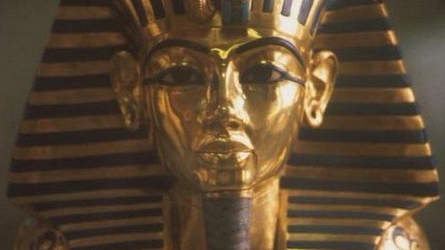 File image of King Tutankhamen's death mask