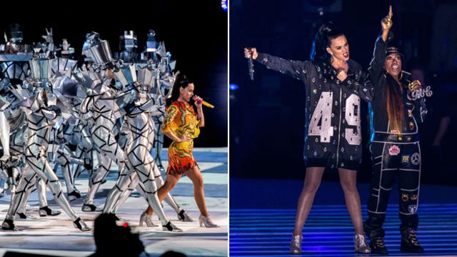 Katy Perry spectacle wows Super Bowl - BBC News