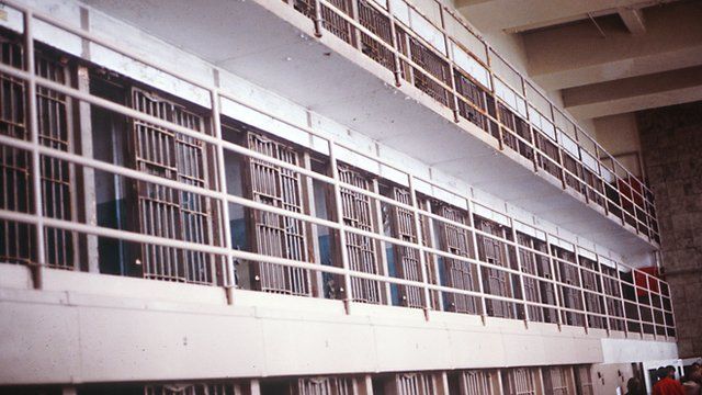 Interior of a US prison
