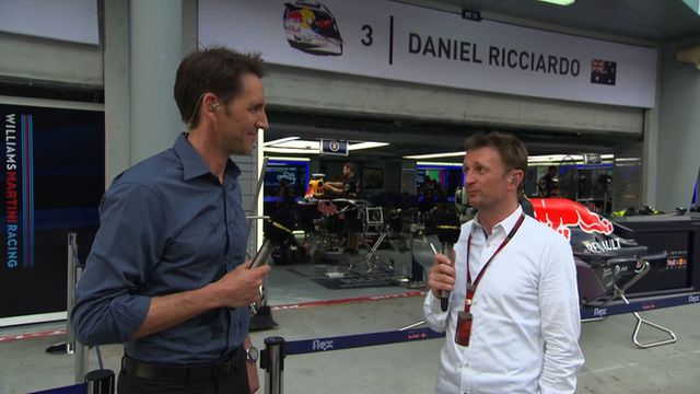 Tom Clarkson is joined by Allan McNish for Inside F1 (L-R)