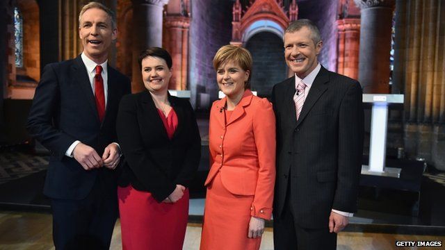 Election 2015: Scottish Party Leaders Clash On Spending Cuts - BBC News