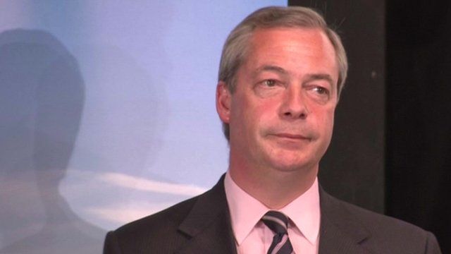 Nigel Farage after failing to win the seat of Thanet South