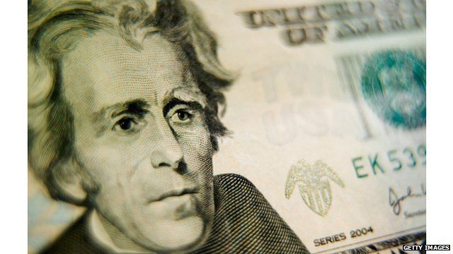 Andrew Jackson on the $20 bill.