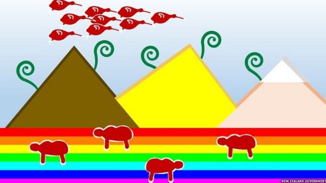 The colourful contenders for New Zealand's new flag - BBC News The colourful contenders for New Zealand's new flag - BBC News