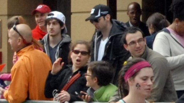 Dzhokhar and Tamerlan Tsarnaev were captured in photos on the day of the bombing