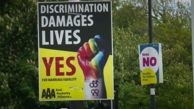 Gay marriage referendum posters