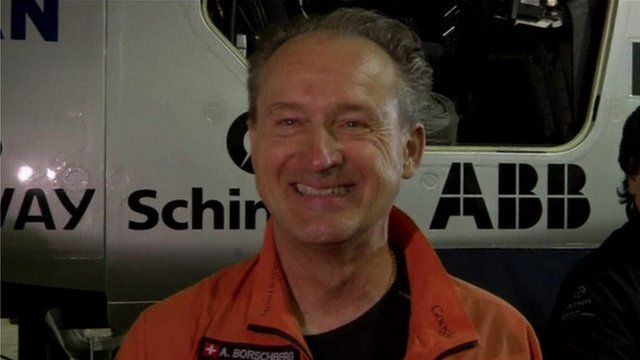 Solar plane pilot Andre Borschberg