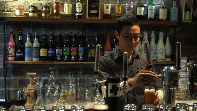 Craft beer bar in Korea