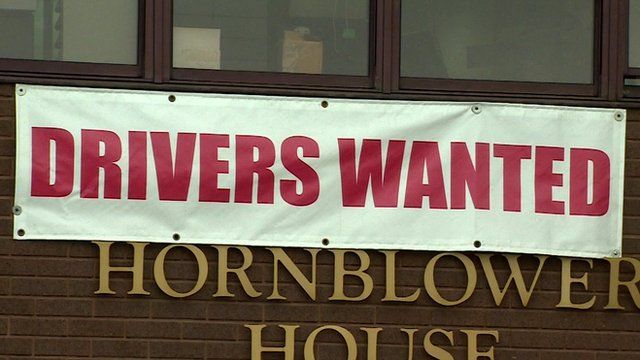 Drivers wanted sign