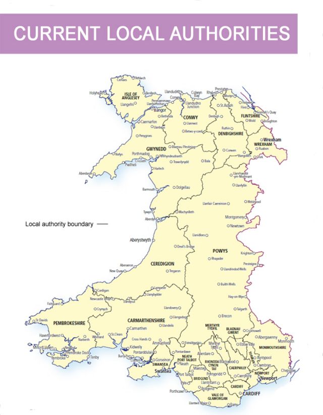 Wales Local Authorities Map Case For Fewer Councils Is 'Compelling', Says Minister - Bbc News