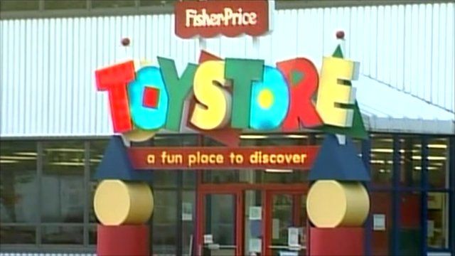 Exterior of a Fisher-Price toy store