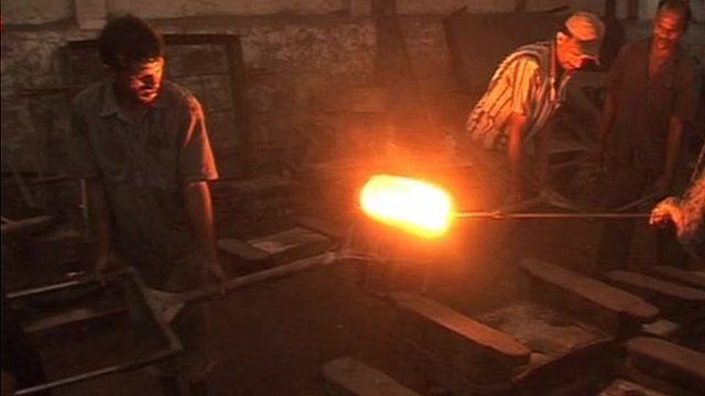 Making steel