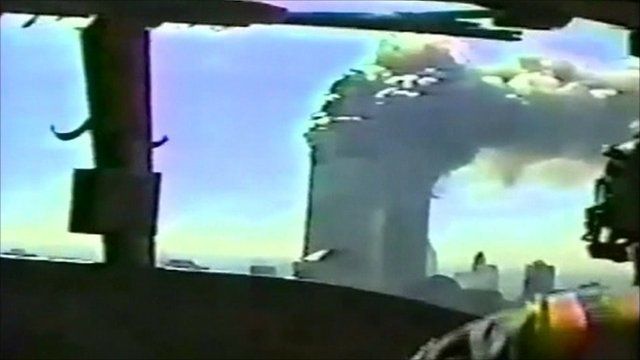New aerial video of 9/11 Twin Towers attacks released - BBC News