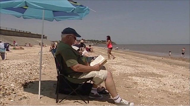 Man on beach