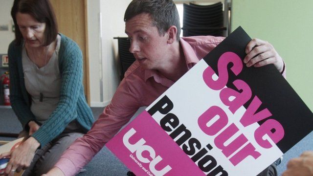 Preparations for pension strike