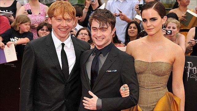 Rupert Grint, Daniel Radcliffe and Emma Watson