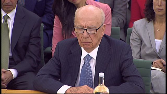 Rupert Murdoch questioned by MPs on hacking scandal
