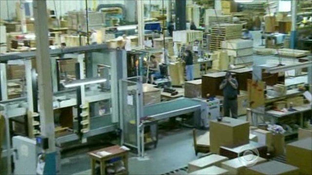 Inside a US furniture factory