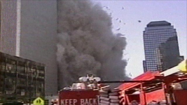 South tower collapses