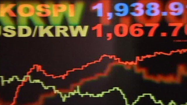 Stock exchange display board