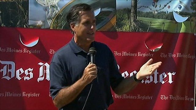 Republican presidential candidate Mitt Romney