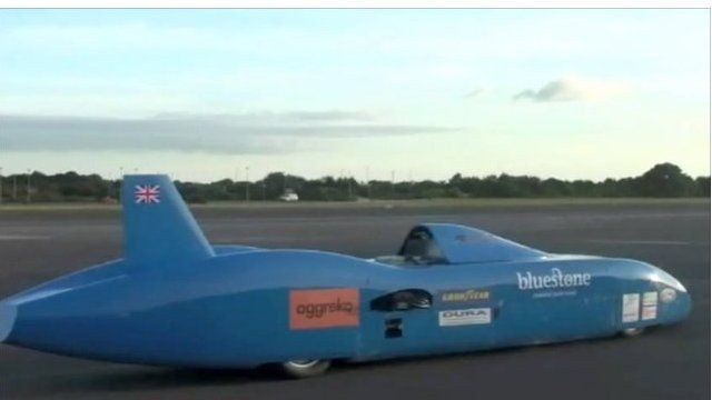 Bluebird bid to beat UK electric land speed record - BBC News