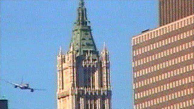 9 11 Plane Crashes Into The South Tower Of The Trade Center BBC News