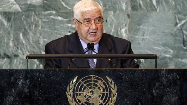 Syrian Foreign Minister Walid Al-Moualem