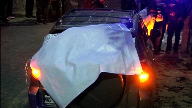 Crime scene in Mexico City