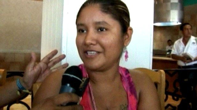 Dainai Hernandez said she was in the prison visiting her husband