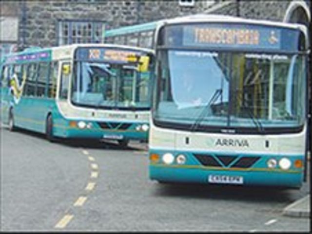 Bysiau yn Aberystwyth
