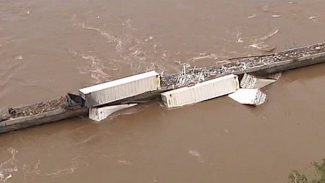 Train derailed in Australia