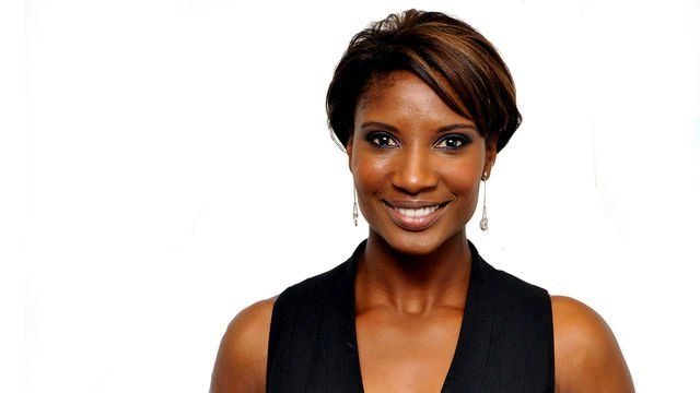 Denise Lewis at son's school sports day - BBC News