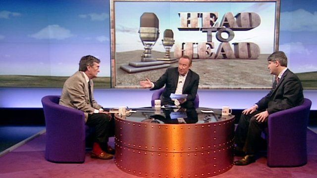 Lord Oakeshott, Andrew Neil and Philip Davies
