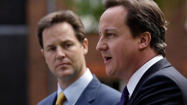 Nick Clegg and David Cameron