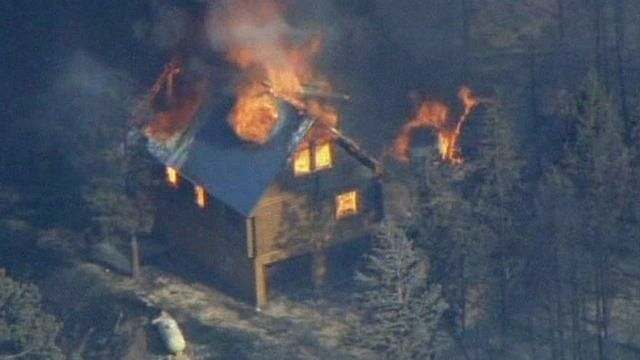 Wildfire spreads in Utah