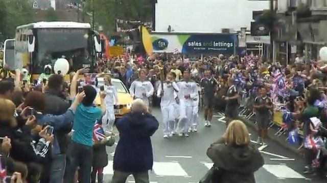 Torch relay in Rayleigh