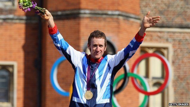 Bradley Wiggins Celebrates Seven Olympic Medals Bbc News
