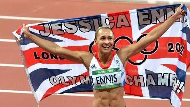 Jessica Ennis, poster girl for the Games, won gold in the heptathlon