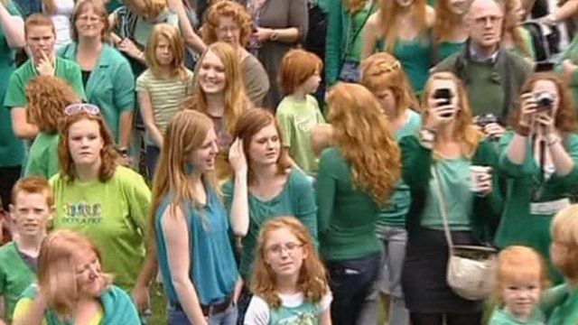 Redheads Gather In Holland For Festival Bbc News 