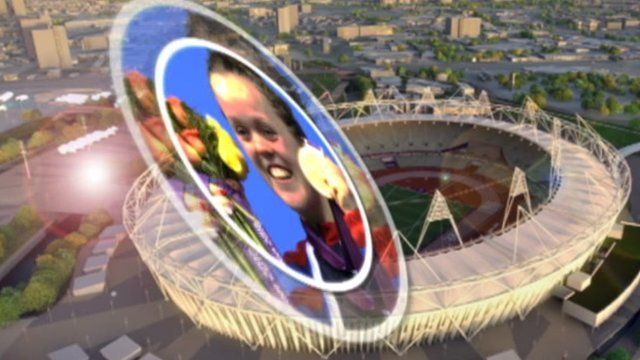 Ellie Simmonds and Olympic Stadium