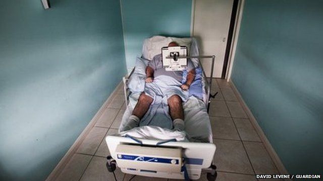 'Martin' in hospital bed