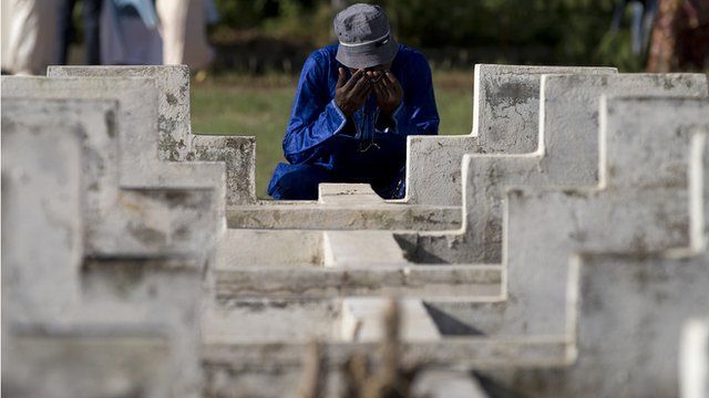 A grieving man