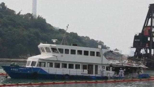 The two boats collided on Monday night, killing 38 people