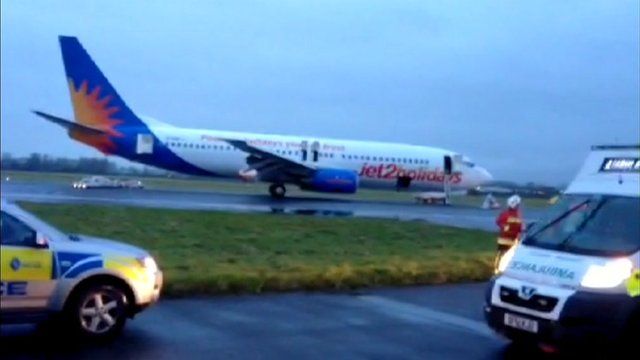 Aeroplane on runway