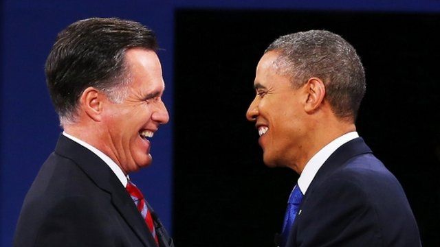 Mitt Romney a Barack Obama