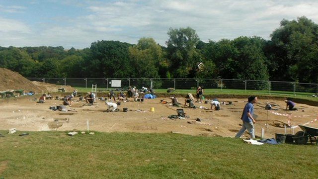 Excavations in Lyminge, Kent