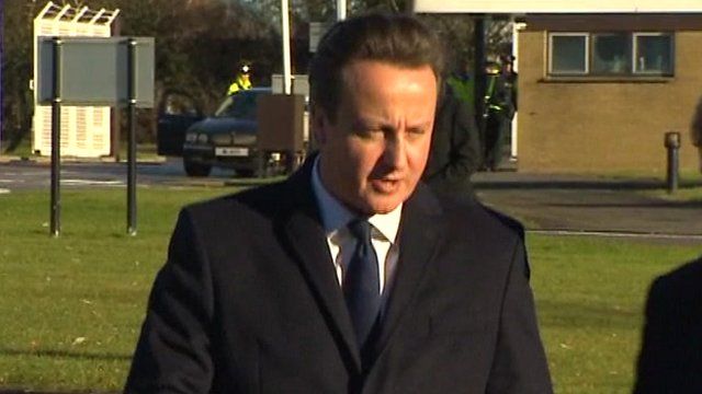 David Cameron in Craigavon, Northern Ireland