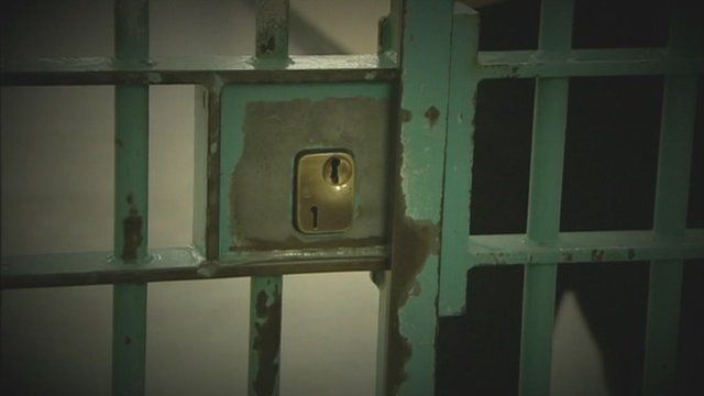 A prison cell lock