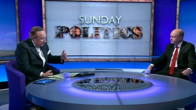 Andrew Neil and Liam Byrne